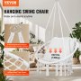 VEVOR Fauteuil suspendu chaise relax macramé coussin pour intérieur extérieur