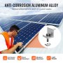 VEVOR Support de Fixation de Panneaux Solaires avec Rails et Pinces pour Toits