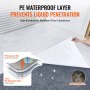 Couche imperméable en PE empêchant la pénétration de liquide pour le film de protection de tapis VEVOR. Haute respirabilité.