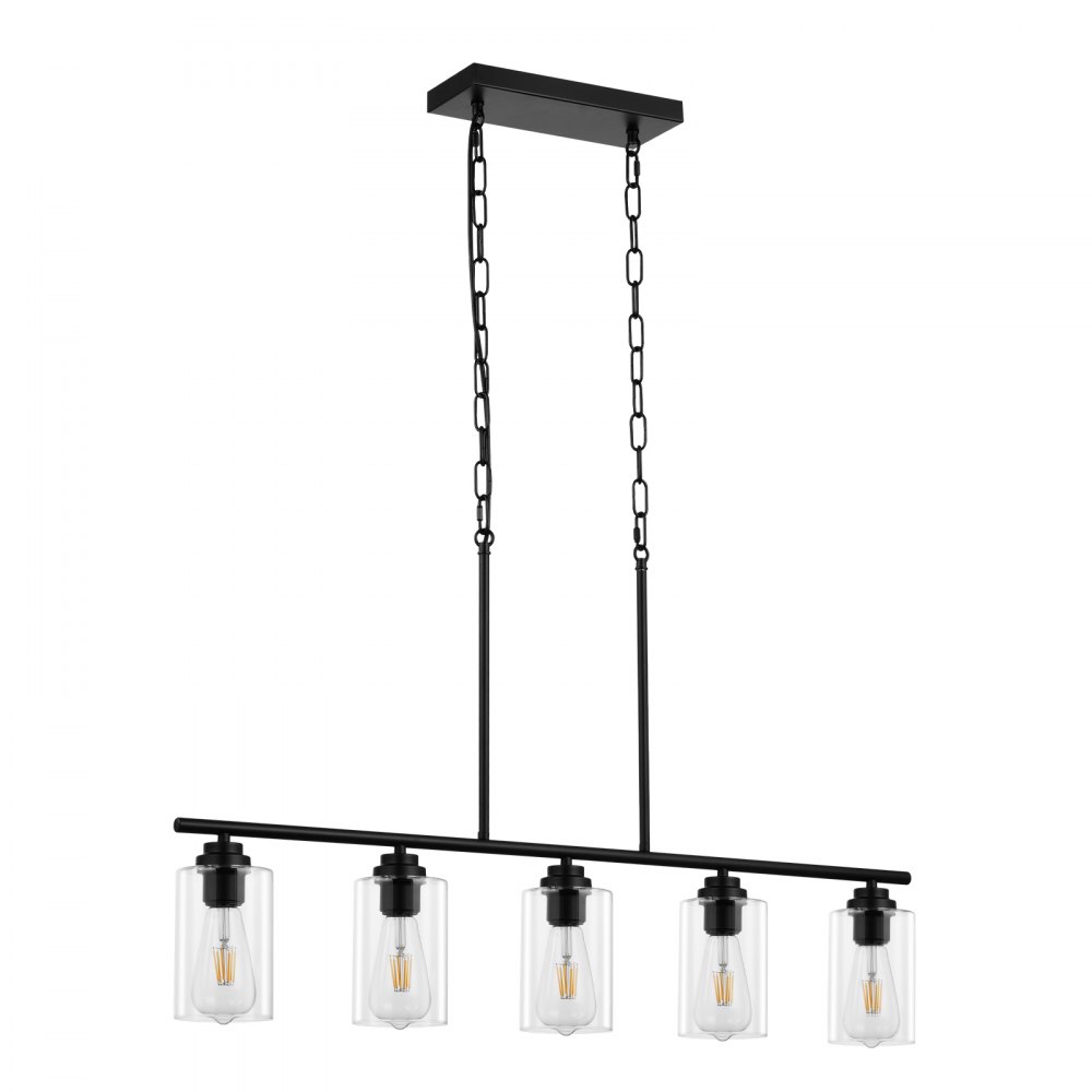 VEVOR Lampes suspension 5 lumières pour îlot de cuisine salle à manger E27 60 W