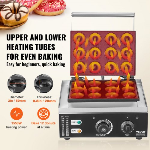 Machine à Beignets 1400W 16 Cellules - Appareil Donuts Anti-Adhésif Commercial Et Domestique Machines à Gaufres Et Croques Machine à Beignets 1400W 16 Cellules - Appareil Donuts Anti-Adhésif Commercial Et Domestique Machines à Gaufres Et Croques