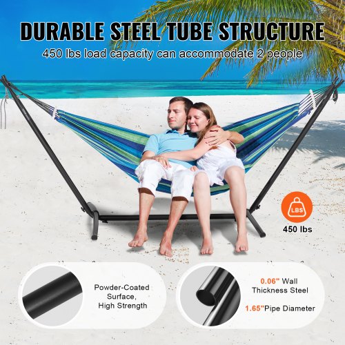SER Hamac Vill avec armature en métal pliable réglable Cae stable pour