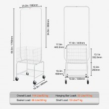 Simplifiez votre routine de lessive avec le remarquable chariot à linge. Doté d'un panier spacieux, d'un support de suspension pratique, de roulettes universelles pour un mouvement fluide et d'un cadr