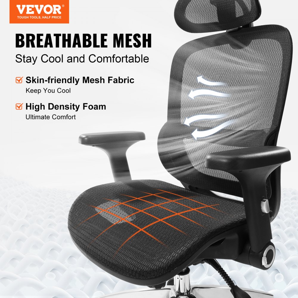Chaise bureau ergonomique soutien lombaire et appui-tête ajustable (Vendeur  tiers) –