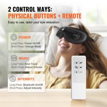 VEVOR Masseur Oculaire Chauffant Yeux Fatigués avec 5 Modes Musique Bluetooth