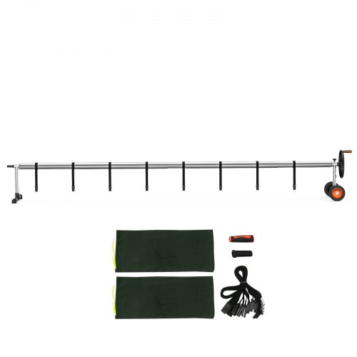 Enrouleur Bâche Piscine VEVOR - Aluminium 4,15-6,64 M - Avec Roues Et Sacs De Sable