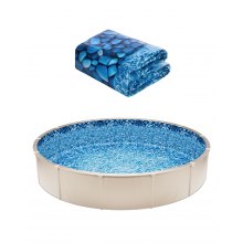 VEVOR Revêtement de Piscine Ronde Doublure Durable Style Chevauchement 549x147cm