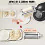 VEVOR Accessoires à Pâtes pour KitchenAid Robot Pâtissier 3PCS Rouleau à Pâtes avec Coupe-Spaghetti et Coupe-Fettuccine en Acier Inoxydable 8 Réglages d’Épaisseur 0,3-2 mm pour Tagliatelle Tortillas