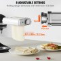VEVOR Rouleau à Pâtes pour KitchenAid 3-en-1 Accessoire à Pâtes pour Robot Pâtissier avec Laminoir et 2 Rouleaux Découpeurs en Inox 8 Réglages d’Épaisseur 0,3-2 mm pour Spaghetti Tagliatelle Tortillas