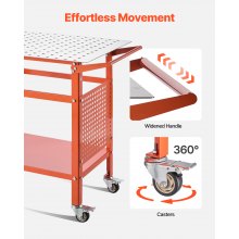 VEVOR Table de Soudure Établi de Soudage 1016 x 609,6 mm Charge Statique 363 kg