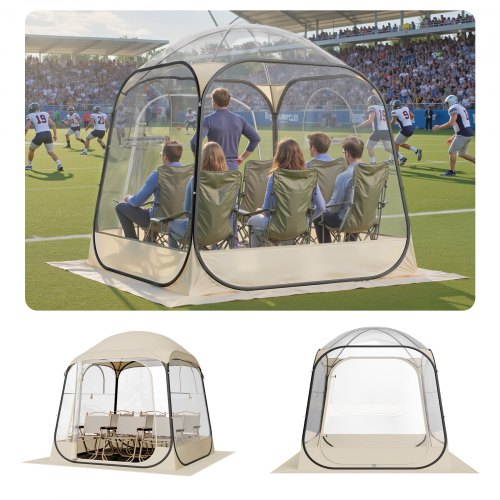 VEVOR Tente de Sport Transparente 160 x 160 cm Tente à Bulle Pop Up VEVOR Tente de Sport Transparente 160 x 160 cm Tente à Bulle Pop Up