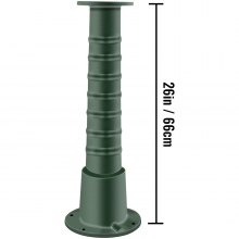 VEVOR Support Pompe à Eau à Main Fonte Puits Jardin Extérieur 22,86x22,86x66 cm