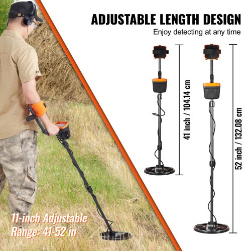 Détecteur De Métaux VEVOR TS181A étanche IP68 – Bobine 25,4 Cm, Professionnel