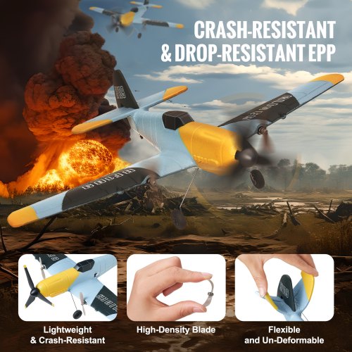 Avion Télécommandé avec 2.4G, 360° Flip, Mode Headless, 3 Vitesses, 2 Batteries Modulaires, LED, Cadeau pour Garçons et Filles - Jeux - Jouets Avion Télécommandé avec 2.4G, 360° Flip, Mode Headless, 3 Vitesses, 2 Batteries Modulaires, LED, Cadeau pour Garçons et Filles - Jeux - Jouets