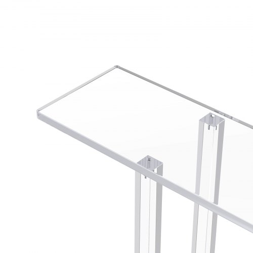 Mophorn Table console en acrylique, 19,3 x 100 x 80 cm, meuble étroit à Mophorn Table console en acrylique, 19,3 x 100 x 80 cm, meuble étroit à