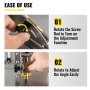 VEVOR – couteau de meuleuse à bande, gabarit de fabrication de couteaux, Guide de meulage d'angle 7-3/4'' - Régulier