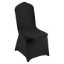 VEVOR 50 pcs, Housses de chaise pliantes en élasthanne extensible, housses de protection universelle, amovibles et lavables, pour mariage, vacances, banquet, fête, célébration, salle à manger, noir