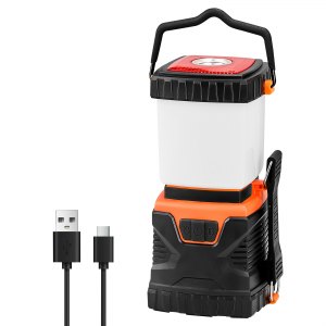 VEVOR Lanterne Camping LED 1000 LM – Tout-en-un Lampe Torche – 360° – 4 Modes (chaud/froid/clignotant) – Piles D (non Incluses) – Extérieur, Urgence, Auto