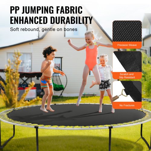 SPORTNOW Tapis De Rechange Trampoline Ø 323 Cm – 72 Crochets, Ressorts 14 Cm – Ultra Résistant & Fun !