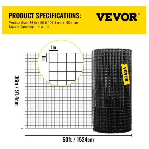 HITTITE Rouleau De Treillis Métallique Avec Revêtement En PVC