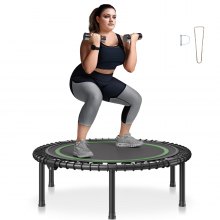 VEVOR Mini trampoline pliable fitness rebounder 1027 mm pour adulte entraînement