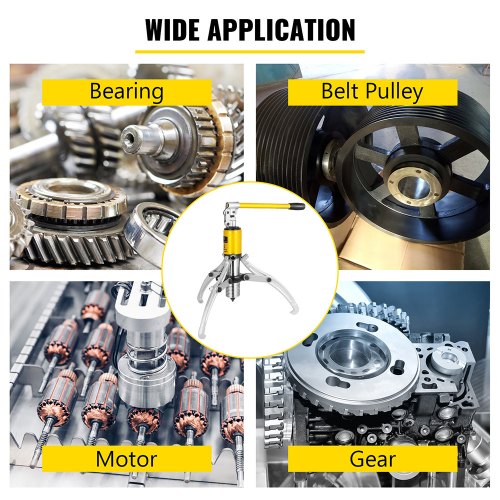 15 Ton Hydraulic Gear/Bearing/Wheel Bearing Puller Separator 2 or 3 Jaws w/ Case