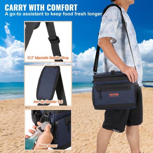 Sac à Dos Isotherme 28 L – Glacière Souple Grande Capacité Pour Pique-Nique Et Voyages