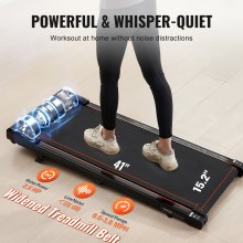 VEVOR Tapis de Marche sous Bureau 1-6 km/h avec Inclinaison pour Maison Bureau