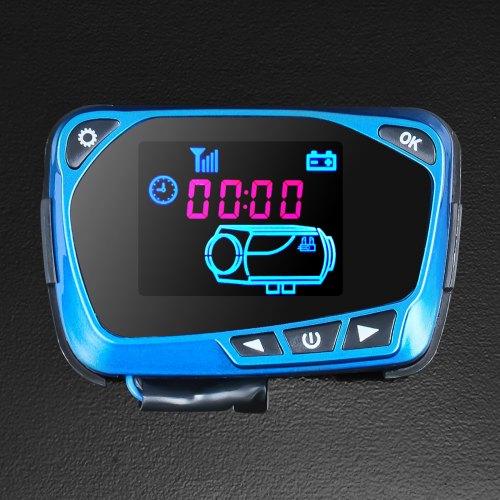 Chauffage Stationnement Diesel 5kW SEEVI - Réchauffeur Air Combustion Télécommande LCD