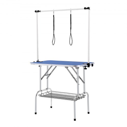 Table De Toilettage Pliable Pour Chien Et Chat - Bras Réglables, Surface Antidérapante, Rangement - 7