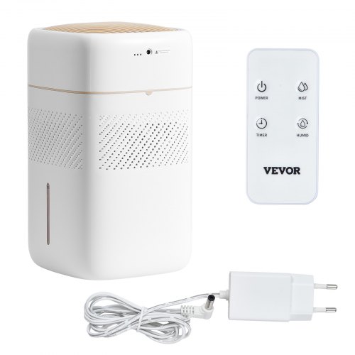 Humidificateur évaporation 5L VEVOR Humidificateur à Évaporation Intelligent 5L – Couvre 50 M², 480 ML/h, Sans Buée, Filtre 6 Mois, 3 Vitesses, Minuterie 12h, Silencieux 36 DB – Idéal Chambre & Bébé
