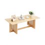 VEVOR Table Basse Rectangulaire en Rotin 120 cm Meuble de Rangement pour Salon