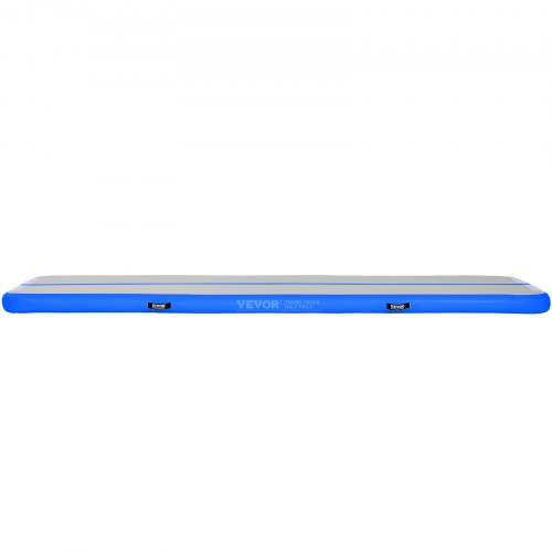 Tapis gonflable de gymnastique avec pompe 700x100x10cm pvc vert - Conforama