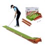 VEVOR Tapis de putting de golf vert pour l'entraînement d'intérieur avec 5 trous