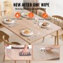 VEVOR Nappe Rectangle en PVC 610x1219x1,5 mm Givrée pour Protection de Table