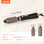 VEVOR Brosse Sèche-cheveux de Coiffage Ionique Rotative avec Tête 38 mm et 50 mm