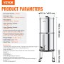 VEVOR Système de Filtration d'Eau par Gravité 7,5 L en Inox 4 Filtres à Eau