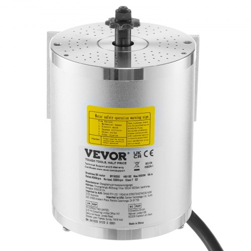 VEVOR Kit de moteur électrique sans balais 1800 W 48 V 4500 tr/min avec