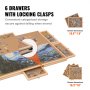 VEVOR – planche de puzzle de 1000 pièces avec couvercle de tiroir, puzzle portable en bois 29 "x 21,6