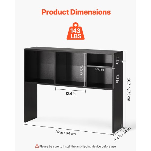 VEVOR Étagère à Poser sur Bureau à 1 Niveau, Bibliothèque de Bureau 94 x 24 x 73 cm, Organisateur de Bureau en Bois avec Pieds Antidérapants, Support de Rangement pour Maison, Dortoir VEVOR Étagère à Poser sur Bureau à 1 Niveau, Bibliothèque de Bureau 94 x 24 x 73 cm, Organisateur de Bureau en Bois avec Pieds Antidérapants, Support de Rangement pour Maison, Dortoir