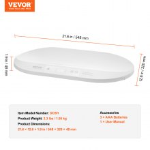 VEVOR Pèse-bébé Balance Numérique Intelligente Bluetooth Ruban à Mesure Intégré