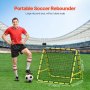 VEVOR Filet de rebond rebondisseur de football portable 101,6 x 89,9 x 94 cm fer