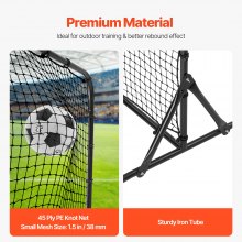 VEVOR Filet de rebond rebondisseur de football double face 182,8 x 121,9 cm fer