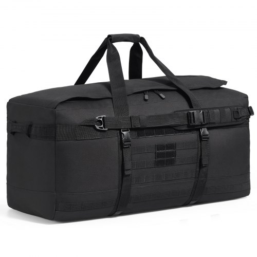 VEVOR Sac à Dos Tactique 25L - Sac Militaire Molle 3 Compartiments, Sac Sport Randonnée Noir
