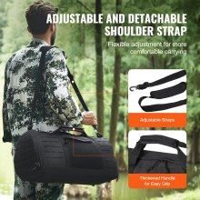 VEVOR Sac de sport tactique avec design Molle et compartiment à chaussures 45 L