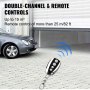 VEVOR Kit de Motorisation Portail de Garage Automatique Ouvre-Porte Automatique Ferme Porte Hydraulique Code Roulant 1000 N Complet