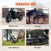 VEVOR Antivol de chaîne de vélo antivol de sécurité pour vélo 1 m 14 mm 4 clés