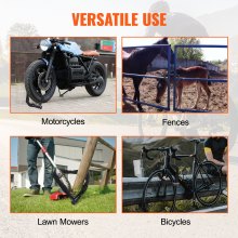 VEVOR Antivol de chaîne de vélo antivol de sécurité pour vélo 1,2 m 10 mm 3 clés