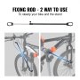 VEVOR Pied d'Atelier Vélo Pliable Charge 36,3 kg Support de Réparation de Vélo Réglable en Hauteur Pince Pivotant 360° Stand de Bicyclettes avec Porte-Outils pour Entretien Montage Vélos Électriques