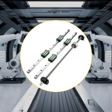 VEVOR Miniature Rail Linéaire Guide HGR20-1000mm Rails et roulements linéaires CNC pour les machines d'automatisation telles que les routeurs CNC bricolage les tours les machines-outils